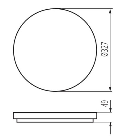 Plafon okrągły biały VARSO LED 24W 2280lm 4000K Kanlux 26445