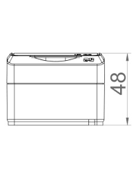 Gniazdo pojedyncze z uziemieniem IP44 białe HERMES 0321-02  ELEKTRO-PLAST 