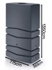 Zbiornik na deszczówkę antracyt 350L AQUA TOWER IDTC350-S433