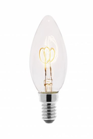 Żarówka LED FILAMENT SPIN 3,0W 165lm 2200K C35, E14 360st GTV LD-C35FLS3-22
