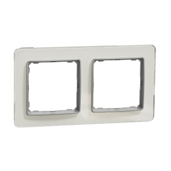 Ramka 2-krotna szkło białe Sedna Elements SDD360802 Schneider
