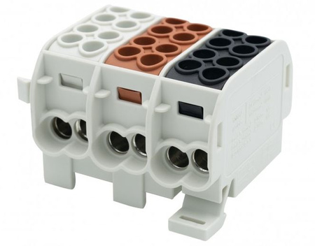 Złaczka szynowa HLS 3x100A-2 (1x25,1x16 / 1x25,1x16) (3L) F-elektro F2.0528