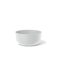 Doniczka okrągła biała Gracia Low DGRS240L-S449