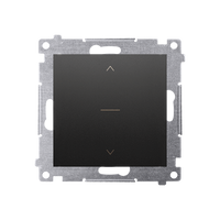 Łącznik żaluzjowy trójpozycyjny 1-0-2 czarny mat Simon 54 DZW1K.01/49 Kontakt-Simon