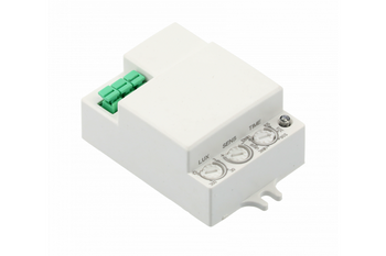 Mikrofalowy czujnik ruchu biały zasięg 8m SRC812 MINI2.500W 360st IP20 GTV AE-SRC812-MIN2