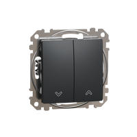 Przycisk żaluzjowy czarny antracyt Sedna Design&Elements SDD114114 Schneider