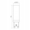 Żarówka LED 12W 1040lm 4000K G9 230V Eco Light EC20755