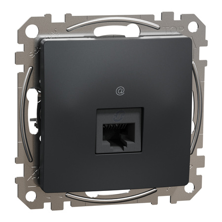Gniazdo komputerowe pojedyncze RJ45 5e STP antracyt Asfora EPH5000171 Schneider