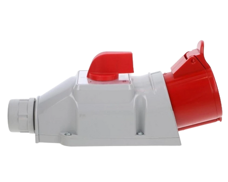 Zestaw zasilający z wyłacznikiem 0-1 32A/400V 3P+N+Z IP44 Tarel