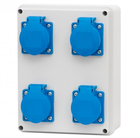 Rozdzielnia zasilająca R-190 gniazda 4x230V F-elektro F3.0121