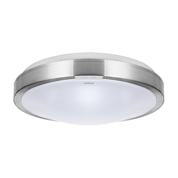 Plafon okrągły srebrny ALEX LED C 18W 1260lm 4000K IP44 03563 Strühm