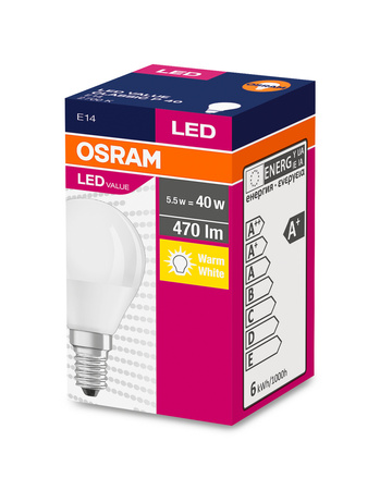 Żarówka LED 4,9W 470lm 4000K E14 VALUE CLASSIC Ledvance 4058075147911
