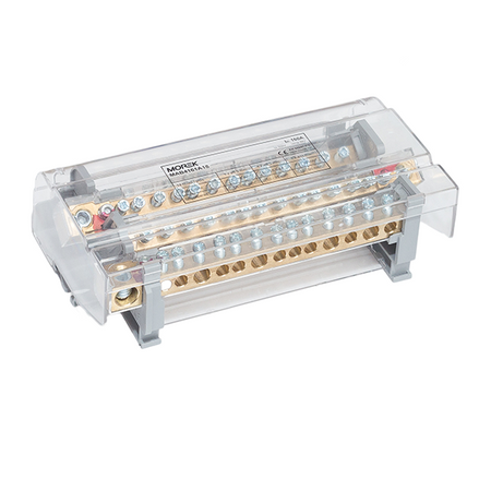 Blok rozdzielczy 4-polowy 160A 1000V 1x50mm + 4x35mm / 9x16mm Morek MAB4161A18
