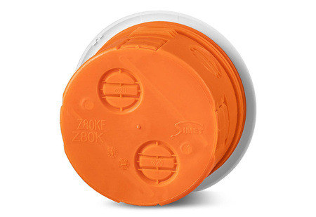 Puszka podtynkowa 80mm z pokrywą pomarańczowa Z80KF Simet 33073008