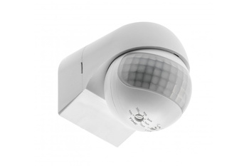 Czujnik ruchu biały zasięg 12m CR-13 800W 240V 180st IP44 GTV CR-CR13000-00