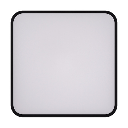 Plafon kawdratowy czarny TOTEM LED D 16W 1490lm 4000K IP20 03929 Strühm