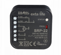 Radiowy dopuszkowy sterownik rolet dwukierunkowy SRP-22 Zamel EXL10000003