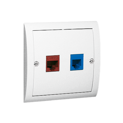 Gniazdo komputerowe RJ45 kat. 5e + telefoniczne RJ12 Clasic M5T/11 Kontakt-Simon