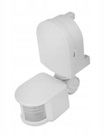 Czujnik ruchu biały zasięg 8m CR-2 1200W 240V 180st IP44 GTV CR-CR2000-00