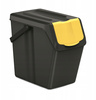 Zestaw 3 szt kosz na śmieci czarny z recyklingu 25 L SORTI BOX ISWB25S3-S411