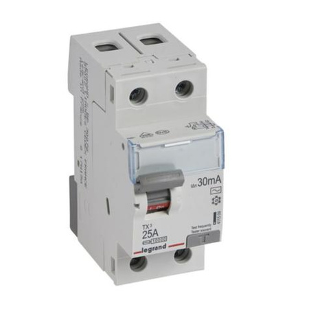 Wyłącznik różnicowoprądowy 2P 25A 30mA  TX3 Legrand 411509