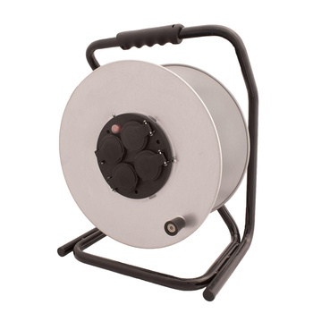 Zwijka bębnowy 4-gniazdowy z/u IP44 metalowy Elgotech PZB-1111