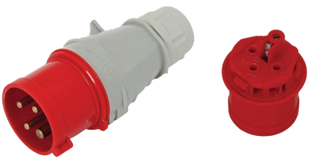 Gniazdo siłowe przenośne szybkozłączne 32A/400V 3p+n+z IP44 Tarel