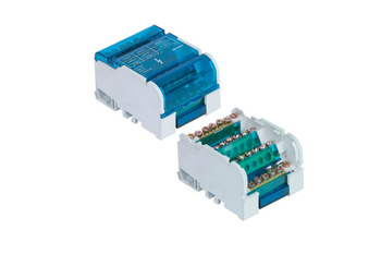 Blok rozdzielczy modułowy 7-zaciskowy 4P 100A 500V Pawbol E.4076