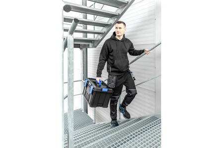 Bluza dresowa robocza z kapturem czarna S (49) NIERS HT5K901-S Hogert