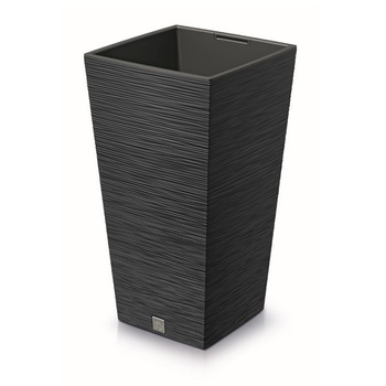 Doniczka z wkładem antracytowa Furu Square DFSH250-S433