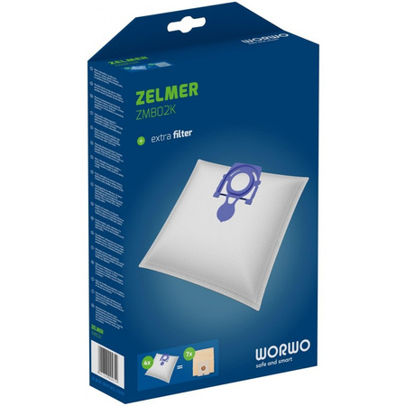 Worki do odkurzacza syntetyczne zelmer ZMB02K 4 szt. Worwo 