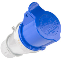 Gniazdo przenośne jednofazowe 16A 3P z dławikiem Camping Plastrol T-07422