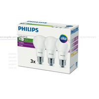 Żarówka LED 8W 60W 806lm 2700K A60 E27 3-pack Philips 929001234332