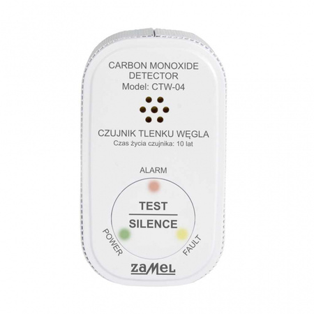 Czujnik tlenku węgla z wbudowaną baterią CTW-04 Zamel GAR10000058