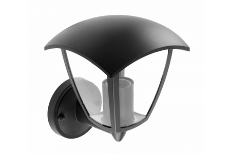 Oprawa ogrodowa kinkiet prosty górny czarna MARINA-AU 20W E27 IP54 GTV OS-MARINAUA-00