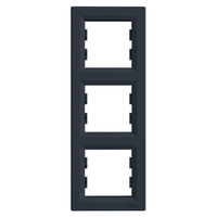 Ramka 3-krotna pionowa antracyt Asfora EPH5810371 Schneider