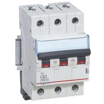 Wyłącznik nadprądowy 3P C 63A  TX3 Legrand 403551
