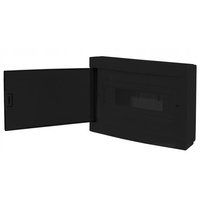 Rozdzielnia natynkowa 12-modułowa czarna IP20 CZRM-NT-12T Adelid