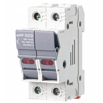 Rozłącznik bezpiecznikowy 32A 10 x 38mm 2P 1000V DC  APV-SPB-2P