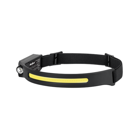 Latarka czołowa opaska akumulatorowa (5W COB+ 3W Led) Lechpol