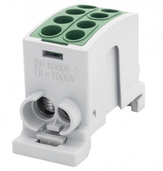 Złączka szynowa HLK 100A-2 (1x25,1x16 / 1x25,1x16) zielony F-Elektro F2.0359