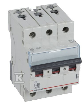 Wyłącznik nadprądowy 3P D 40A Legrand 605754