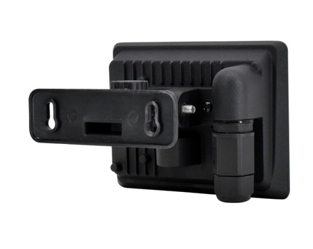 Naświetlacz LED czarny z czujnikiem 30W 2700LM 4000K IP65 Bemko C65-LFX-030BL-4K-PIR