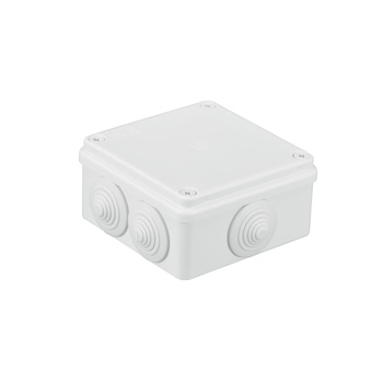 Puszka natynkowa hermetyczna IP44 6 dławików biała 100x100x50 PAWBOL S-BOX 106B