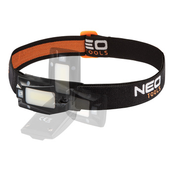 Latarka czołowa LED akumulatorowa USB 180lm NEO 99-069