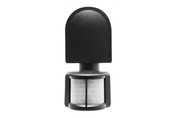 Czujnik ruchu czarny zasięg 8m CR-2 1200W 240V 180st IP44 GTV CR-CR2000-10