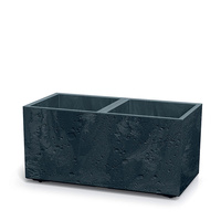 Donica na kółkach antracytowa Sierra Case Beton Effect DSI800E-S433