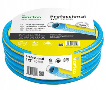 Wąż ogrodowy 3-warstwowy 1/2" 20m LIGHT VARTCO 1001120020