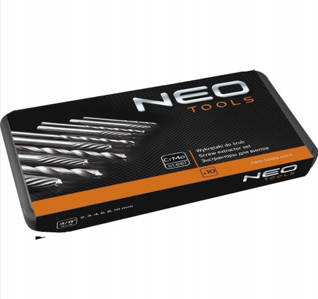 Zestaw do zerwanych śrub z wiertłami pilotującymi NEO 09-609 10 szt.