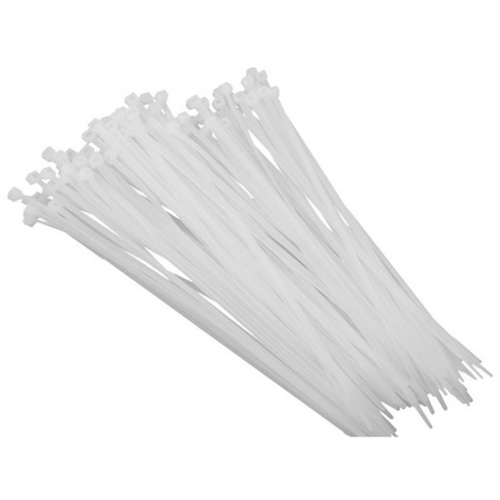 Opaski zaciskowe trytytki 4,6mm x 400mm neutralny mocne CT5X400W
